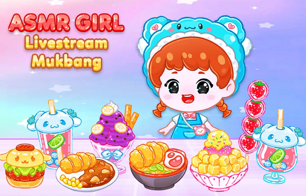 ASMR Girl: Livestream Mukbang